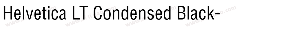 Helvetica LT Condensed Black字体转换